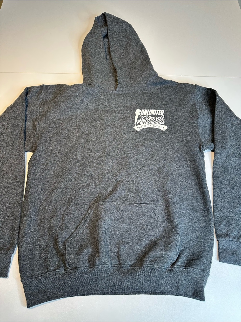 Jerzees Dark Gray Hooded Pullover Sweatshirt
